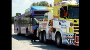 Пътна помощ Автокомплекс Димитров- Репатриране на аварирал автобус Milka 28.06.2012