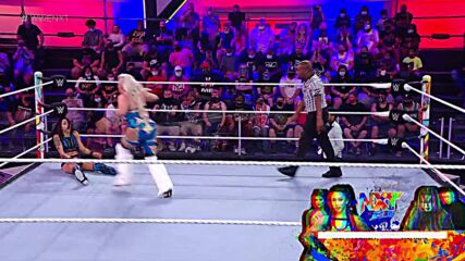 Cora Jade embraces Trey Baxter after debut win: WWE NXT 2.0, Oct. 5, 2021