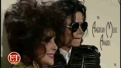 Michael Jackson Elizabeth Taylor at the 20th American Music Awards