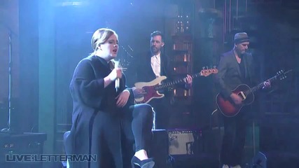 Adele - Chasing Pavements (live on Letterman)
