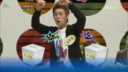 Doojoon`s [ Beast] voice cracking infront of Snsd ~ xd