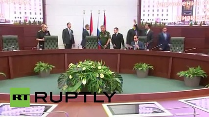 Russia: DM Shoigu gives Egypt'st el-Sisi tour of new defence control centre