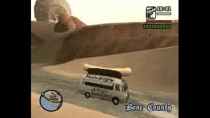 Drifting With A Hotdog Van In San Andreas