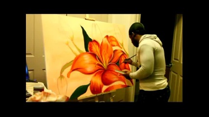 Най големия талант на сврта рисуване на цвете