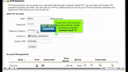 How to create additional Ftp accounts by www.vivahost.com