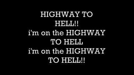Acdc Highway to Hell with lyrics