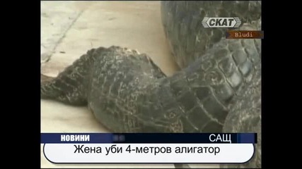 Жена уби 4–метров алигатор 