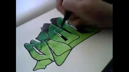 How I draw graffiti