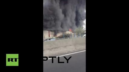 France: Huge fire breaks out at textile warehouse in Paris