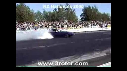 R X 7 Burn Out Blown Engine