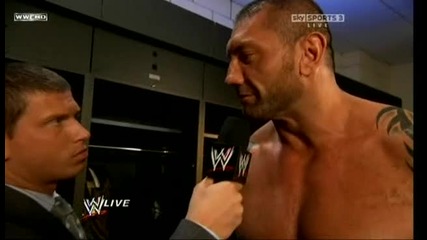 Raw 08.03.10 - Batista backstage interview