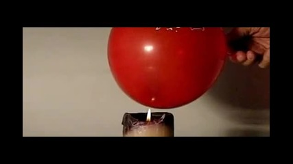 Трик с балон и свещ + (превод)