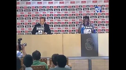 Michael Essien - Първата пресконференция в Реал Мадрид !