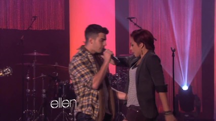 Joe Jonas на живо в шоуто на Ellen - Just In Love