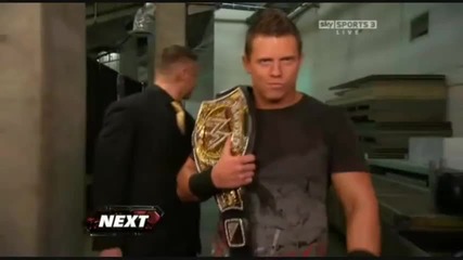 The Miz randomly shoves a guy backstage on Raw