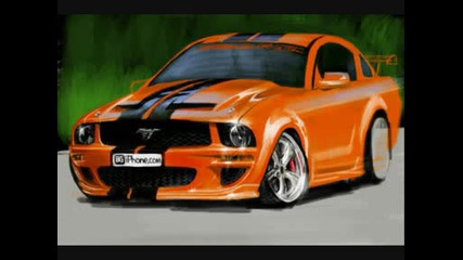 iphone Brushes - Ford Mustang Gt520 mobile painting