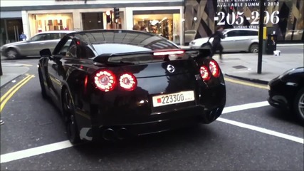 Така се взима завой в Лондон С Nissan Gtr!!!