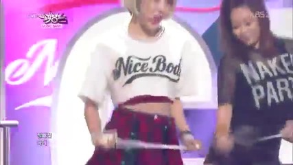 Hyomin (with Loco) - Nice Body @ Music Bank [04/07/14]