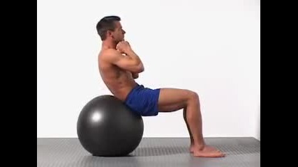 2 Swiss Ball Crunch 