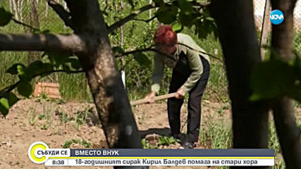 Момче от дом за сираци дари козунаци на възрастни хора