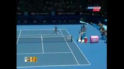 Federer Vs Santoro - Aus Open 2008 - Pt 1