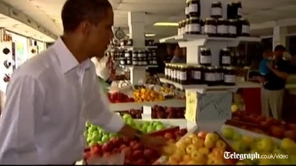 Барак Обама си купува тикви
