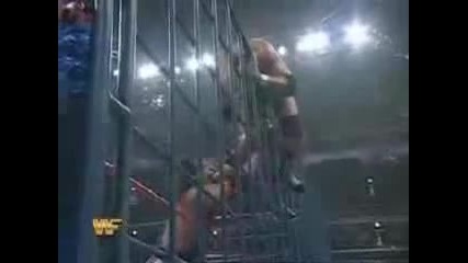 Bret Hart vs Owen Hart - Steel Cage Match For Wwf Championship *2/5* 