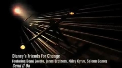 Send It On Official Music Video Full Hq Jonas Brothers Selena Gomez Miley Cyrus Demi Lovato