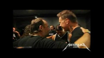 Metallica - Preshow Huddle [oslo April 13, 2010]