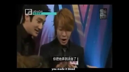 Donghae scared like a kid
