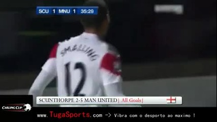 Scunthorpe United vs Manchester United (2 - 5) All Goals 