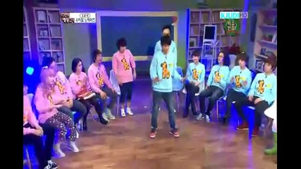 Shinee Onew cut teach how to dance Ring Ding Dong Oh My School