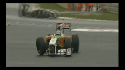 F1 2010 Korea Sutil crash Kobayashi