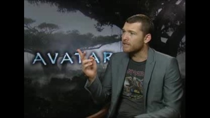 3d Звук Avatar - Sam Worthington с фанелка на Iron Maden (интервю) 