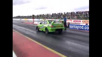 Mitsubishi Evo 9 s 841hp Не седи на път