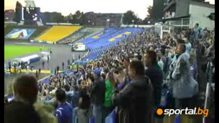 05.08.2009 Начало на мача: Левски и Баку излизат на терена