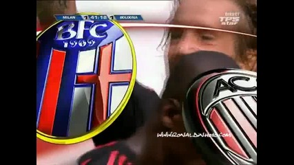 Ronaldinho Pass Ambrosini Gol vs Bologna