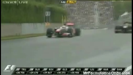 F1 Гран при на Канада 2011 - инцидента между Hamilton и Button