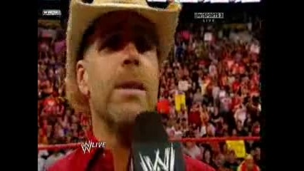 Raw 29.03.2010 Shawn Michaels си kaзва сбогом с Wwe Universe 