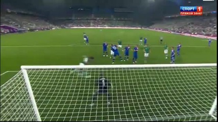 Евро 2012 :ейре 1 - 1 Хърватия ( Шон Сейнт Леджър вкарва за 1-1 във 19' минута) 10.06.2012