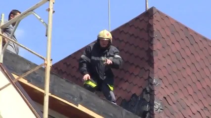 Пожар на покрив в Шумен