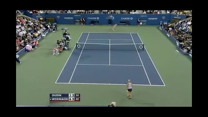Oudin vs. Wozniacki Us Open 2009