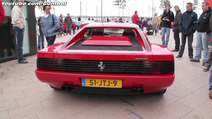 Ferrari Testarossa Hard revving (fuchs exhaust w race pipes!!) 1080p Hd