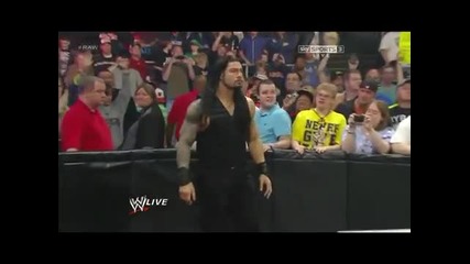 Wwe Raw 6.5.2013 John Cena Going Against The Shield