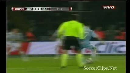 Juventus 2 - 3 Napoli (goal M. Hamsik) 