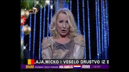 Vesna Zmijanac - Tri noci ne spavam - novogodisnji tv nastup - docek 2012