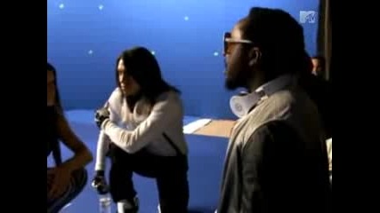 Black Eyed Peas on the set of Boom Boom Pow
