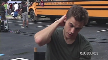 Paul Wesley - The Set of Vampire Diaries 
