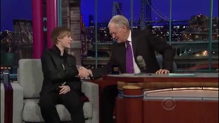 Justin Bieber v shouto na David Letterman 31.01.2011 2 - ra chast 