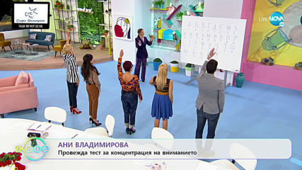 Ани Владимирова: Провежда тест за концентрация на вниманието - „На кафе” (05.03.2020)
